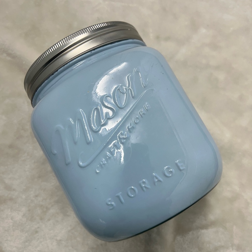 2.7L Large Mason Jar - Light Blue